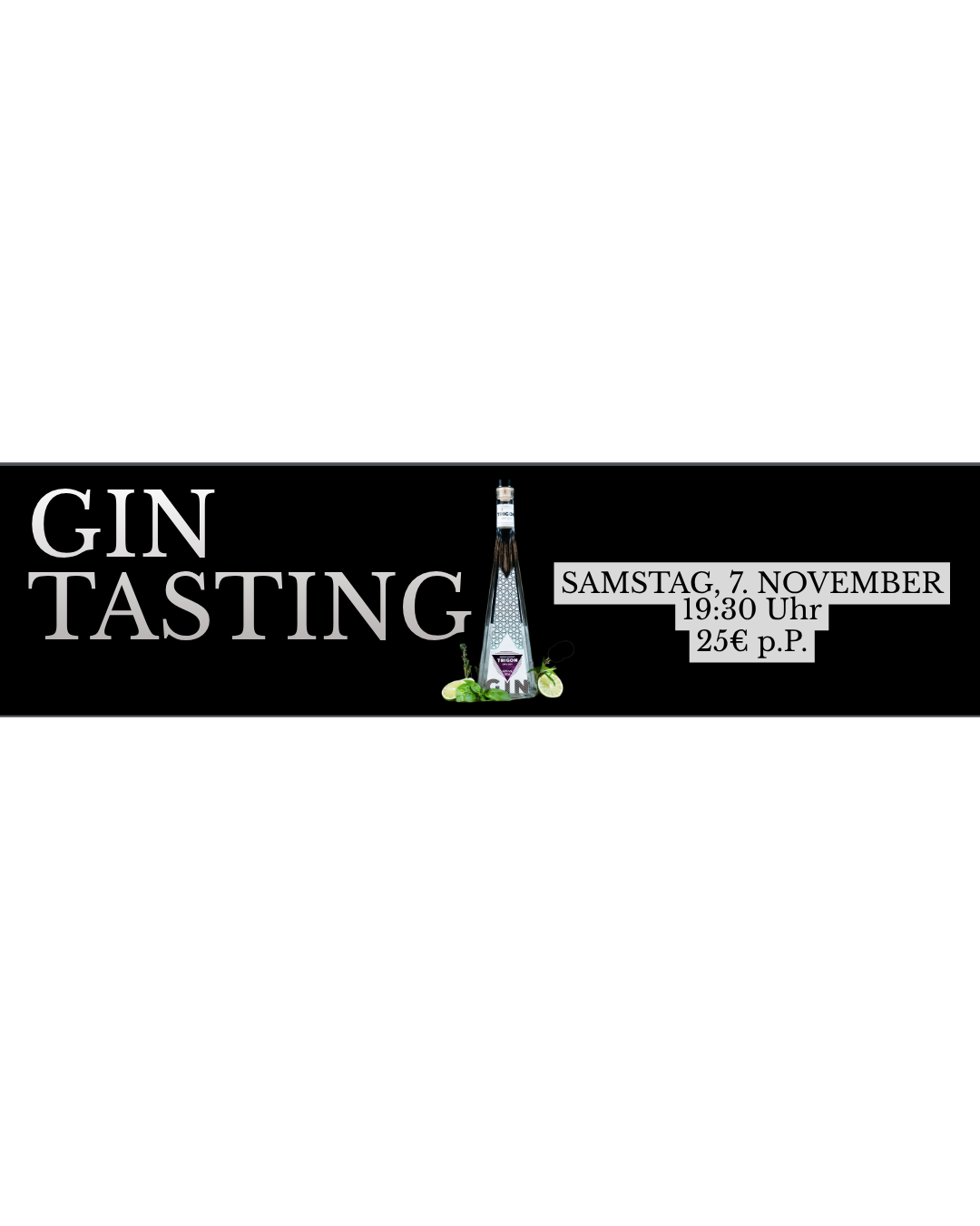 Gin Verköstigung Trigon Gin